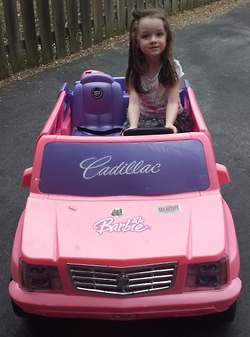 Bubba gave his daughters' Barbie Pink Cadillac to Patrick's little girl.